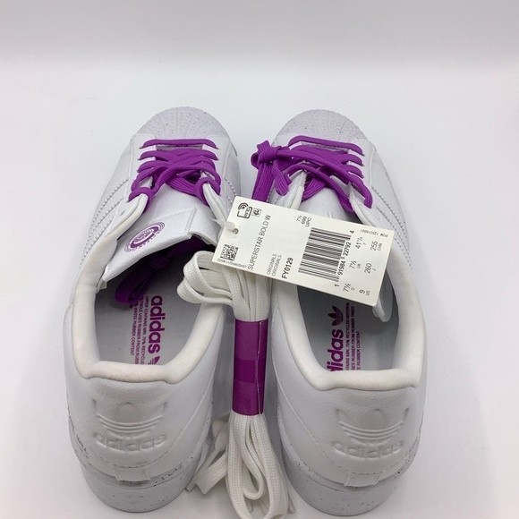 Adidas White Platform Superstar Sneaker, Size 9 - Picture 6 of 6